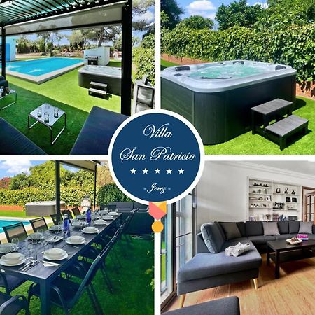 Villa San Patricio I Piscina Privada I Jacuzzi Spa I Bbq I Ps5 I Aire Acon I 3000M2 I 5Min-Centro Jerez de la Frontera Esterno foto