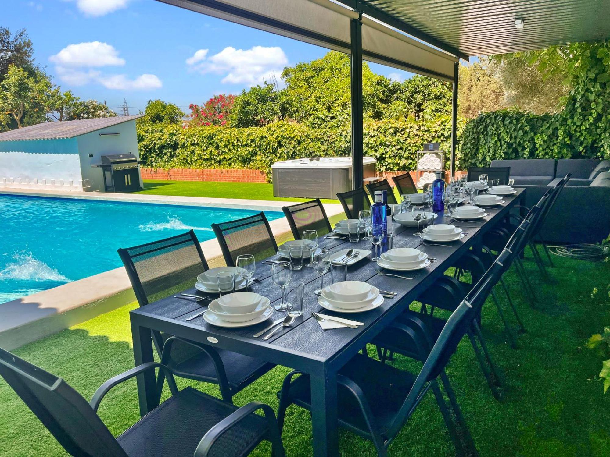 Villa San Patricio I Piscina Privada I Jacuzzi Spa I Bbq I Ps5 I Aire Acon I 3000M2 I 5Min-Centro Jerez de la Frontera Esterno foto