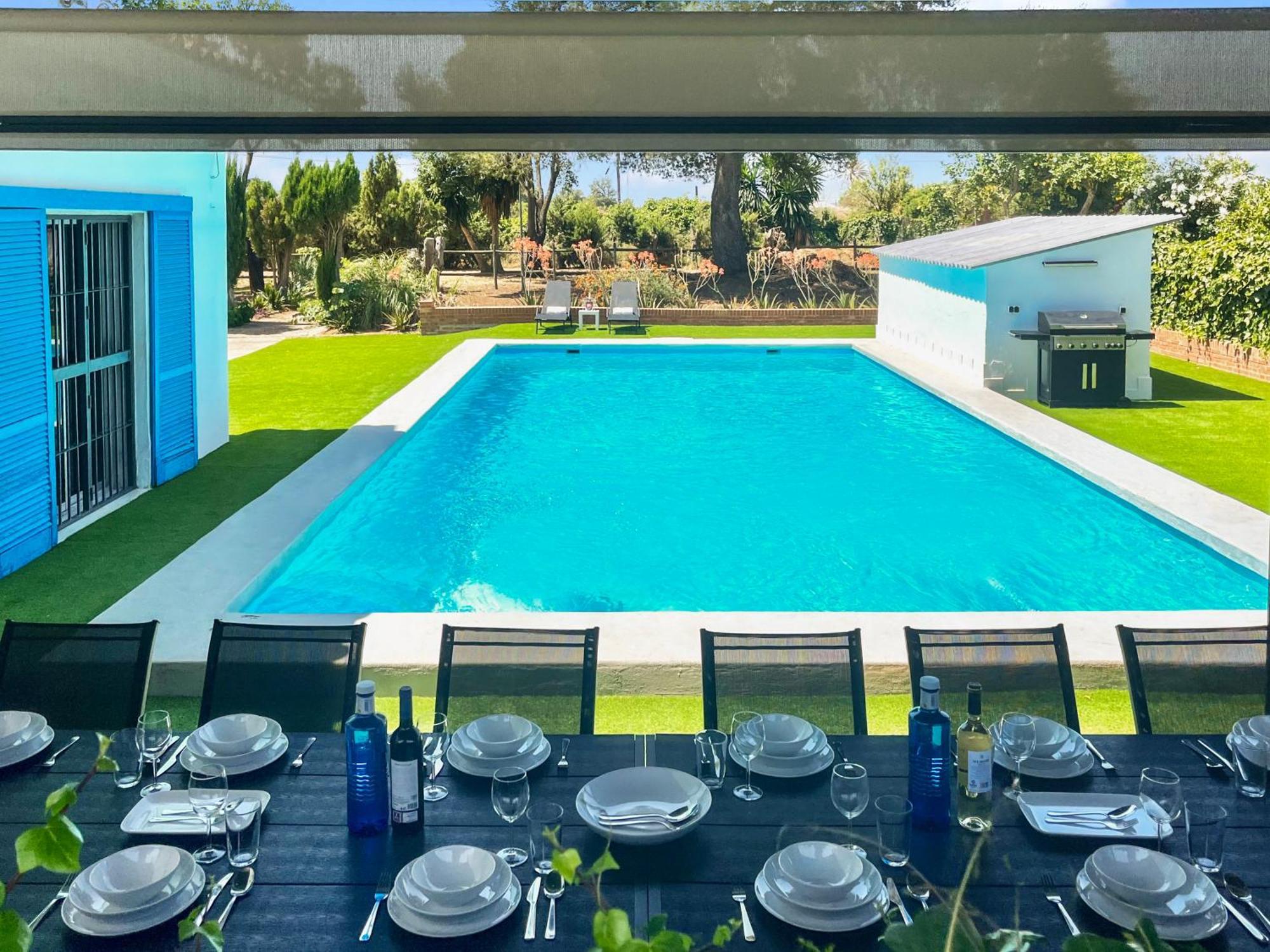 Villa San Patricio I Piscina Privada I Jacuzzi Spa I Bbq I Ps5 I Aire Acon I 3000M2 I 5Min-Centro Jerez de la Frontera Esterno foto