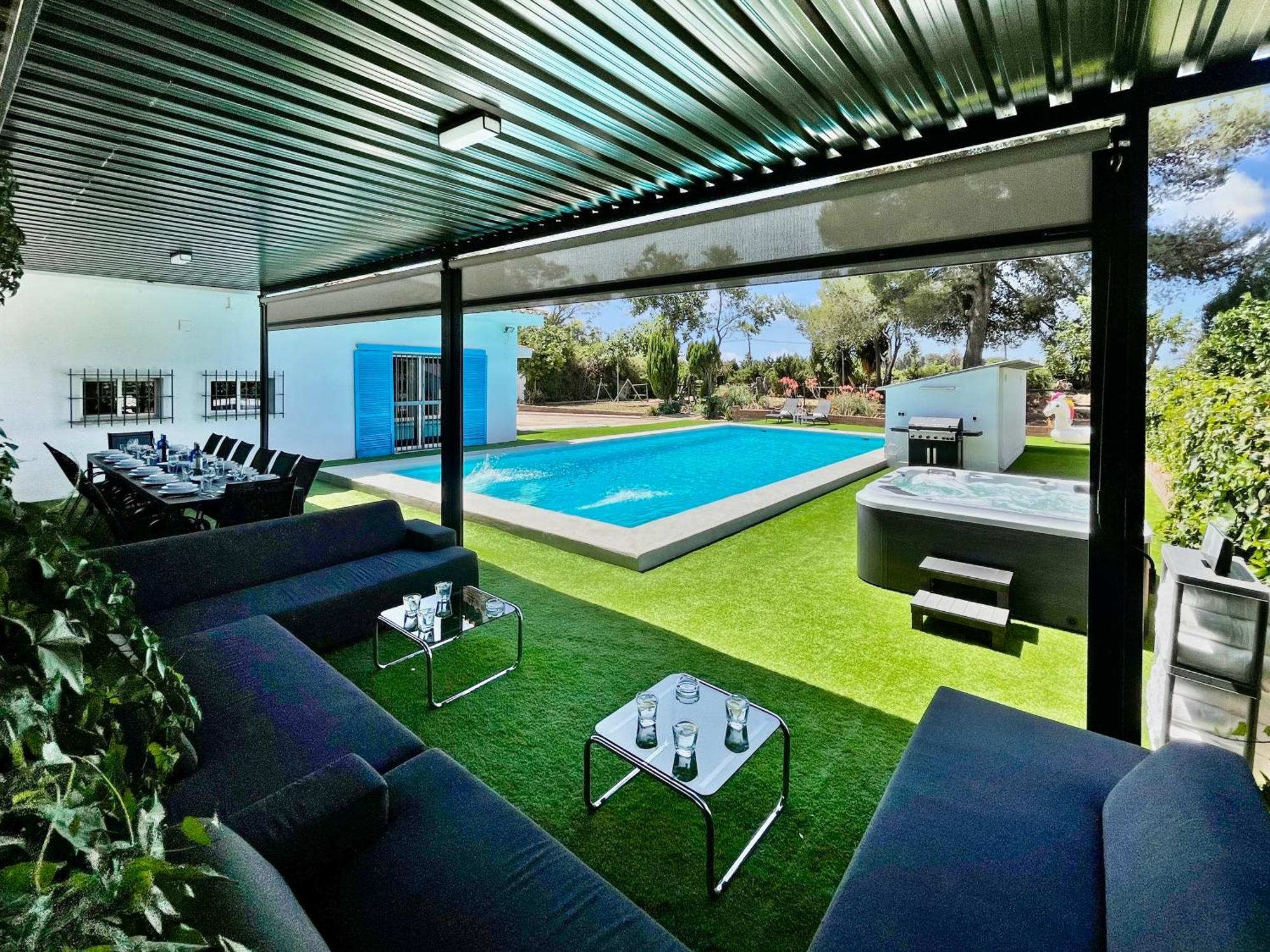 Villa San Patricio I Piscina Privada I Jacuzzi Spa I Bbq I Ps5 I Aire Acon I 3000M2 I 5Min-Centro Jerez de la Frontera Esterno foto